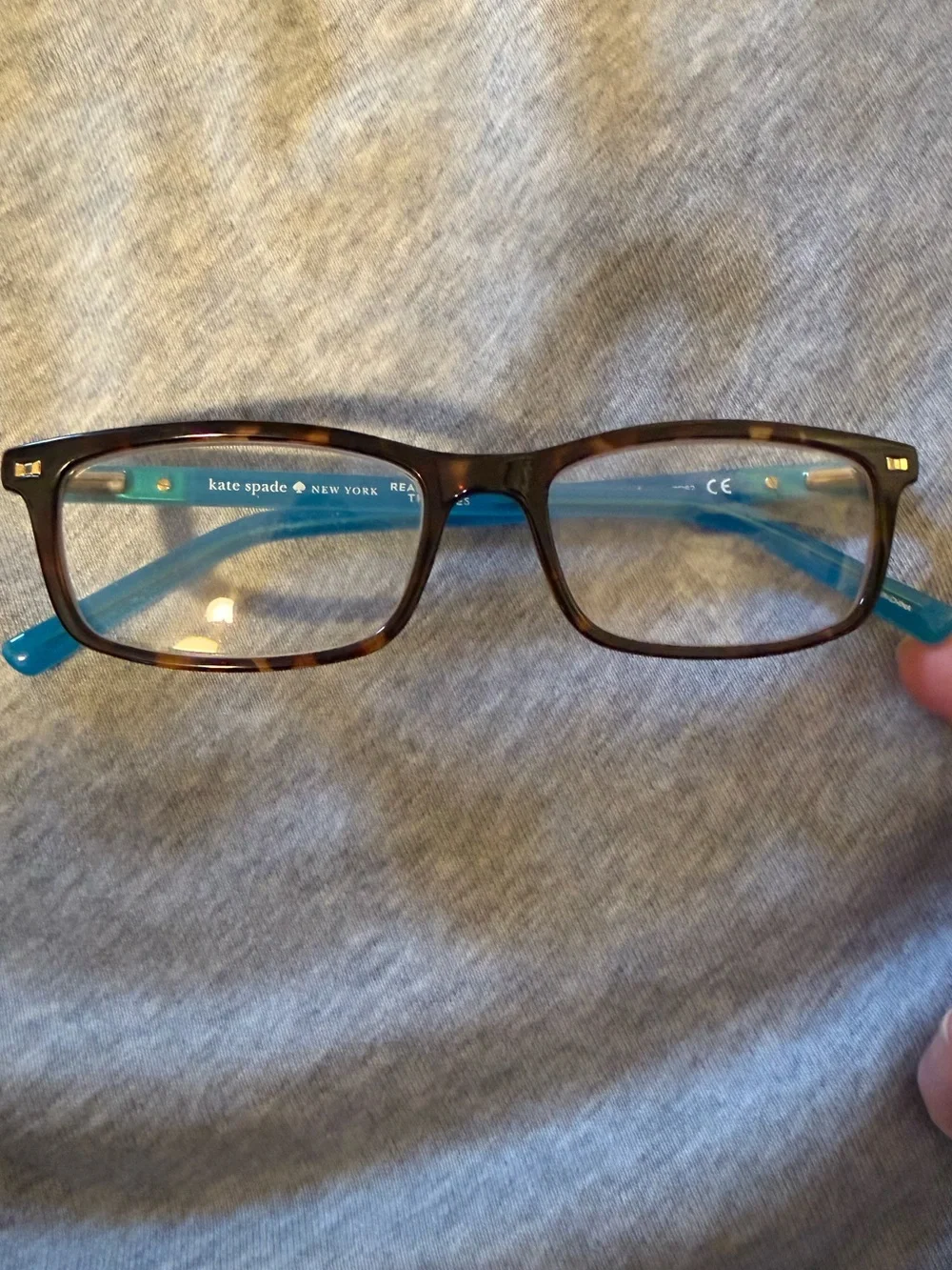 Kate Spade Jodie 2.0 Dark Havana reading Glasses with clamshell case